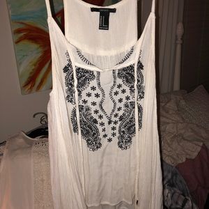 F21 embroidered top
